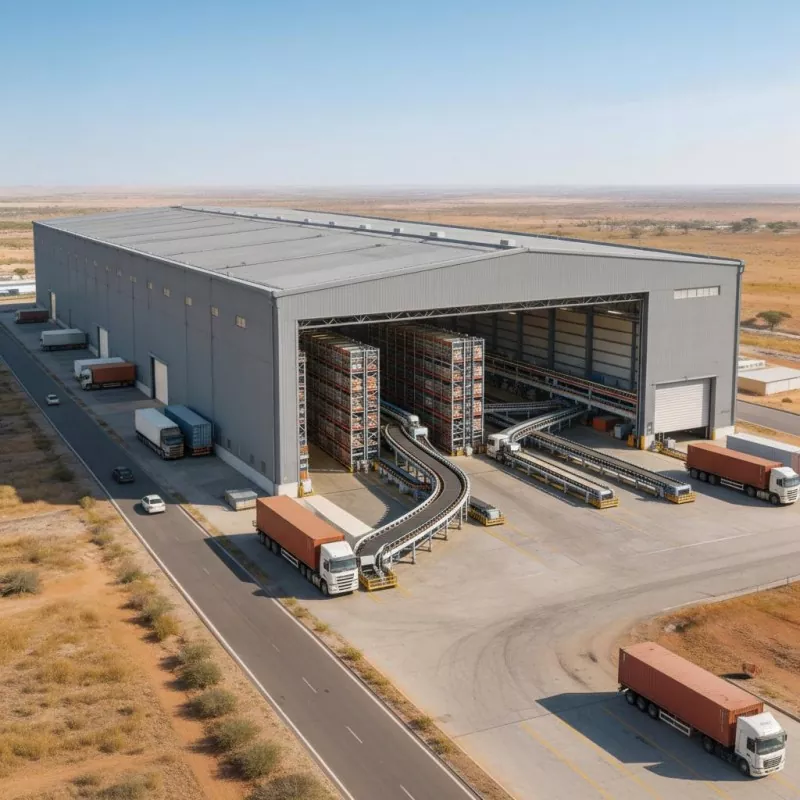 Apa Kauntungan Inti saka Konstruksi Gudang Logistik Rangka Baja Modular Prefab kanggo Pusat Distribusi E-Commerce?