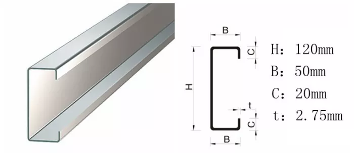 Ing Konstruksi Gudang Baja Bingkai Portal, Apa Baja Bentuk C utawa Baja Bentuk Z Digunakake minangka Purlins?