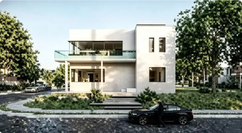 Double Layer Prefab Steel Frame Konstruksi House