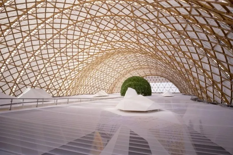 Grid Structure Hall Pameran Konstruksi Baja