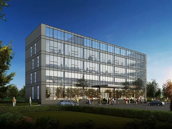 Gedung Kantor Baja Prefabrikasi Modern