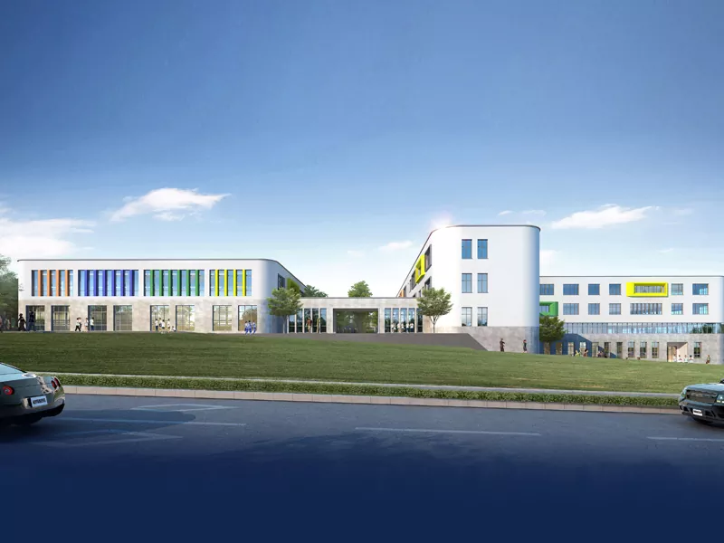 Gedung sekolah struktur baja prefabricated