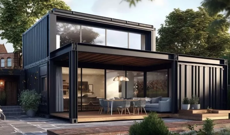 Scenic Area Container House Konstruksi Baja
