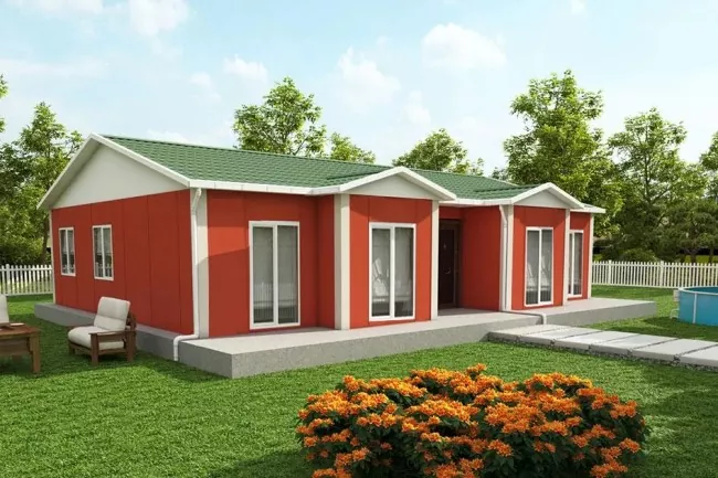 Konstruksi Baja Rumah Prefabrikasi Tunggal