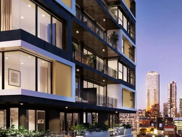 Bangunan Apartemen Struktur Baja
