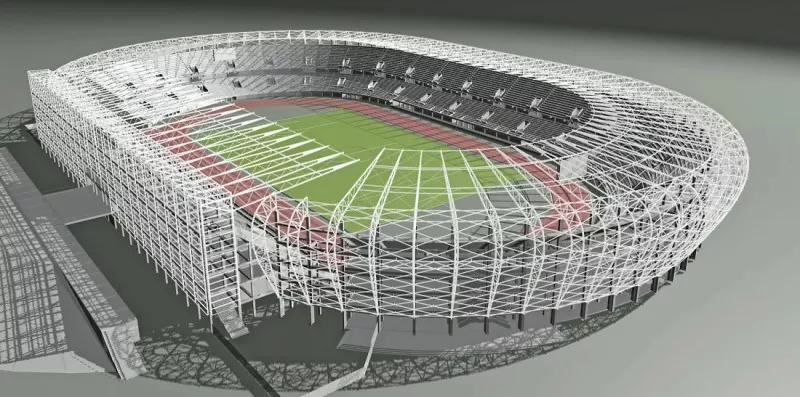 Stadion Terbuka Struktur Baja